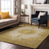 Piper Looms Mayfield Oriental AMF1003 Gold Machine Washable Area Rug Lifestyle Image Feature