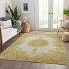 Piper Looms Mayfield Oriental AMF1003 Gold Machine Washable Area Rug Lifestyle Image Feature