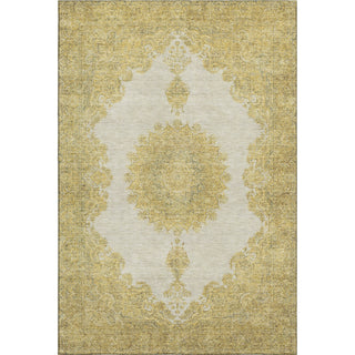 Piper Looms Mayfield Oriental AMF1003 Gold Machine Washable Area Rug main image