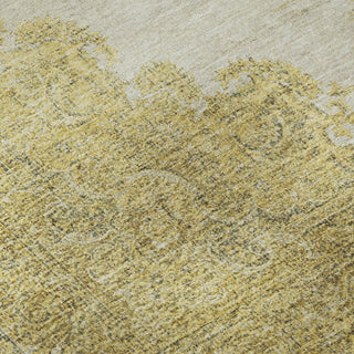 Piper Looms Mayfield Oriental AMF1003 Gold Machine Washable Area Rug Swatch Image