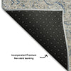 Piper Looms Mayfield Oriental AMF1003 Navy Machine Washable Area Rug Backing Image