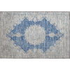 Piper Looms Mayfield Oriental AMF1003 Navy Machine Washable Area Rug Scatter Main Image