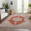 Piper Looms Mayfield Oriental AMF1003 Rust Machine Washable Area Rug Lifestyle Image Feature
