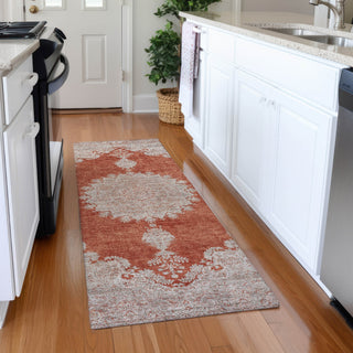 Piper Looms Mayfield Oriental AMF1003 Rust Machine Washable Area Rug Runner Lifestyle Image Feature