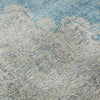 Piper Looms Mayfield Oriental AMF1003 Teal Machine Washable Area Rug Swatch Image