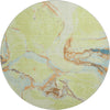 Piper Looms Mayfield Abstract AMF1005 Aloe Machine Washable Area Rug Round Main Image