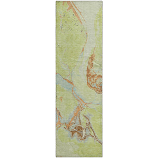 Piper Looms Mayfield Abstract AMF1005 Aloe Machine Washable Area Rug Runner Main Image