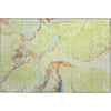Piper Looms Mayfield Abstract AMF1005 Aloe Machine Washable Area Rug Scatter Main Image
