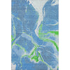 Piper Looms Mayfield Abstract AMF1005 Denim Machine Washable Area Rug main image