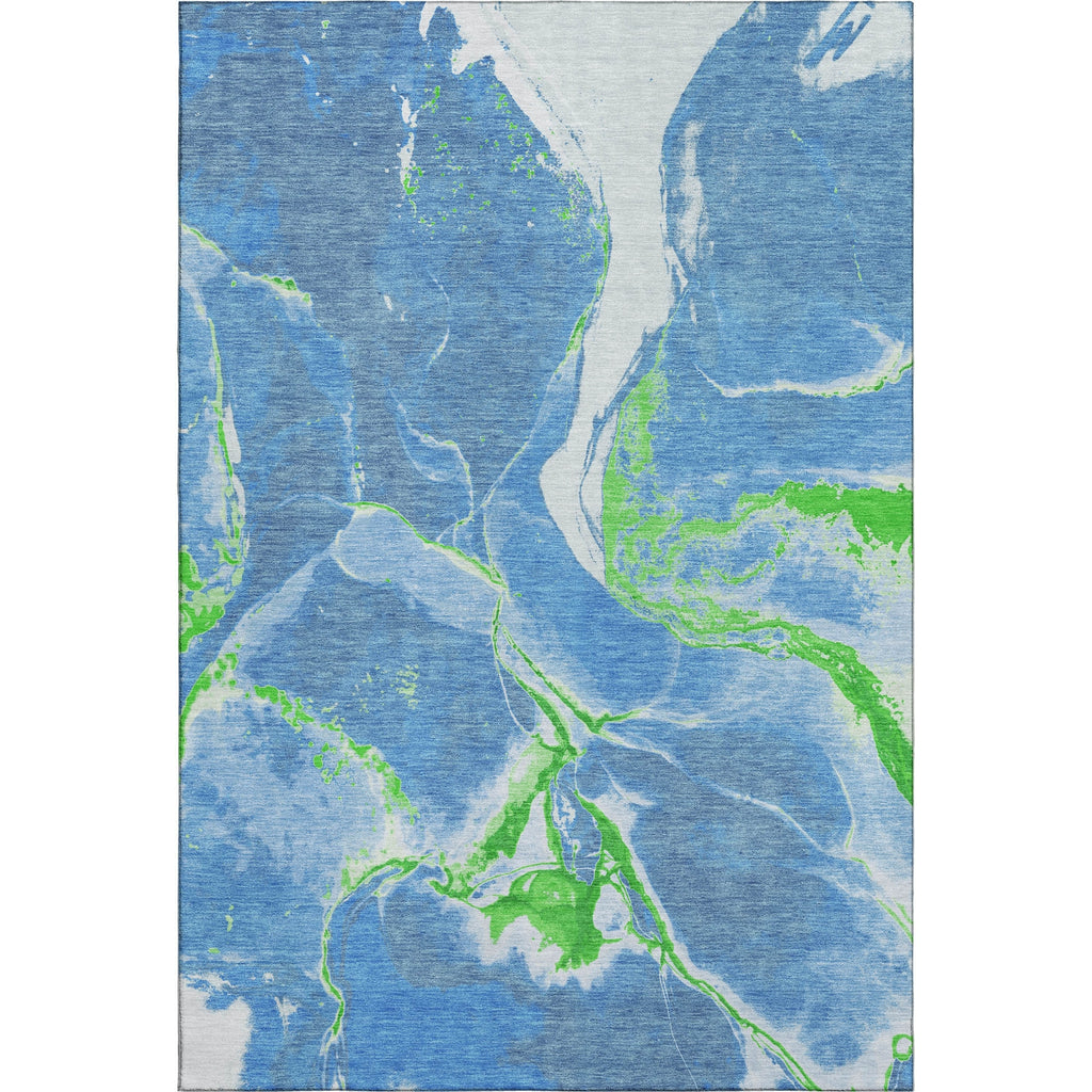 Piper Looms Mayfield Abstract AMF1005 Denim Machine Washable Area Rug main image