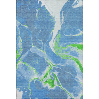 Piper Looms Mayfield Abstract AMF1005 Denim Machine Washable Area Rug main image