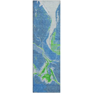 Piper Looms Mayfield Abstract AMF1005 Denim Machine Washable Area Rug Runner Main Image