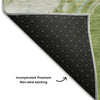 Piper Looms Mayfield Abstract AMF1005 Green Machine Washable Area Rug Backing Image