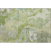 Piper Looms Mayfield Abstract AMF1005 Green Machine Washable Area Rug Scatter Main Image