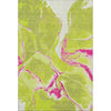 Piper Looms Mayfield Abstract AMF1005 Lime Machine Washable Area Rug main image