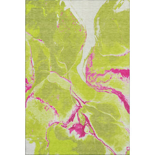 Piper Looms Mayfield Abstract AMF1005 Lime Machine Washable Area Rug main image