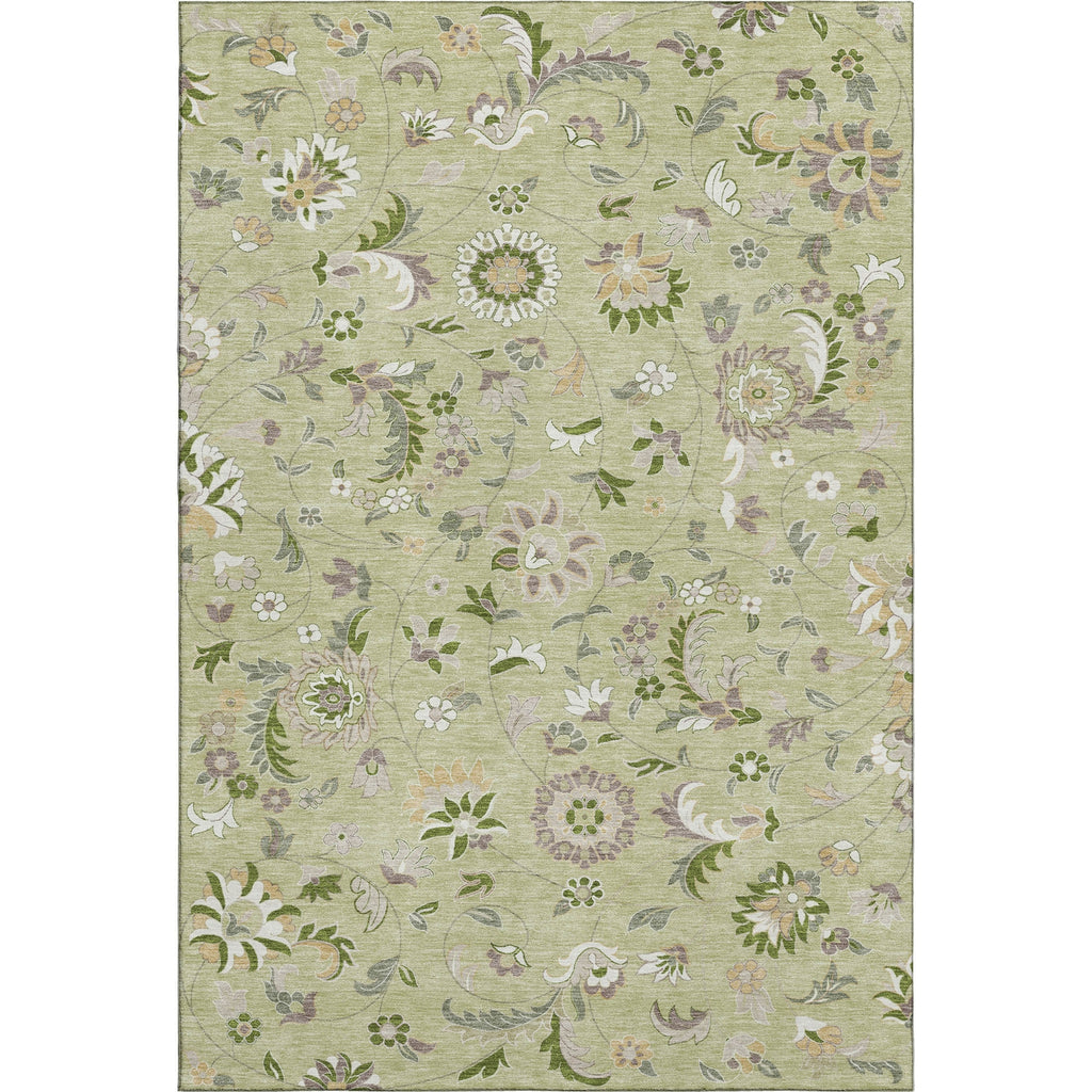 Piper Looms Mayfield Floral AMF1006 Aloe Machine Washable Area Rug main image