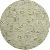 Piper Looms Mayfield Floral AMF1006 Aloe Machine Washable Area Rug Round Main Image
