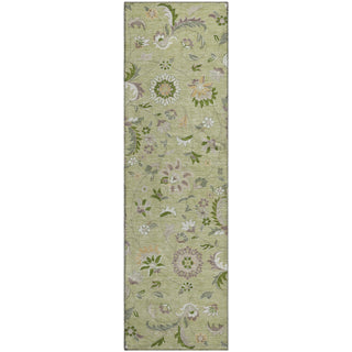 Piper Looms Mayfield Floral AMF1006 Aloe Machine Washable Area Rug Runner Main Image