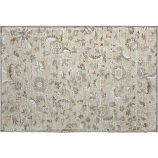 Piper Looms Mayfield Floral AMF1006 Beige Machine Washable Area Rug Scatter Main Image