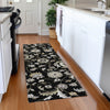 Piper Looms Mayfield Floral AMF1006 Black Machine Washable Area Rug Runner Lifestyle Image Feature