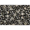 Piper Looms Mayfield Floral AMF1006 Black Machine Washable Area Rug Scatter Main Image