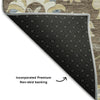 Piper Looms Mayfield Floral AMF1006 Chocolate Machine Washable Area Rug Backing Image