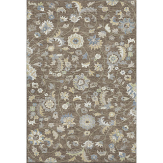 Piper Looms Mayfield Floral AMF1006 Chocolate Machine Washable Area Rug main image