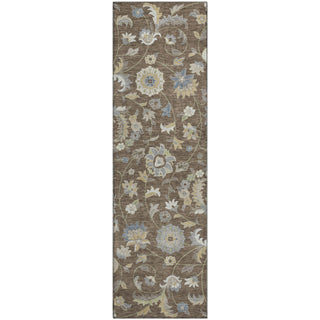 Piper Looms Mayfield Floral AMF1006 Chocolate Machine Washable Area Rug Runner Main Image