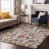 Piper Looms Mayfield Floral AMF1006 Linen Machine Washable Area Rug Lifestyle Image Feature