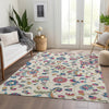 Piper Looms Mayfield Floral AMF1006 Linen Machine Washable Area Rug Lifestyle Image Feature