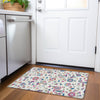 Piper Looms Mayfield Floral AMF1006 Linen Machine Washable Area Rug Scatter Lifestyle Image Feature