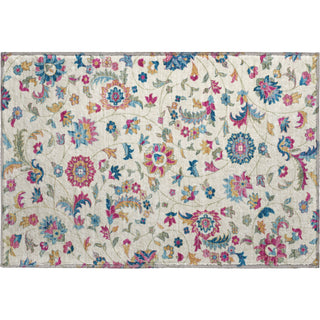 Piper Looms Mayfield Floral AMF1006 Linen Machine Washable Area Rug Scatter Main Image