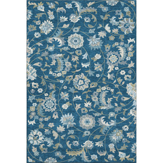 Piper Looms Mayfield Floral AMF1006 Navy Machine Washable Area Rug main image