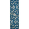 Piper Looms Mayfield Floral AMF1006 Navy Machine Washable Area Rug Runner Main Image