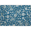 Piper Looms Mayfield Floral AMF1006 Navy Machine Washable Area Rug Scatter Main Image