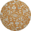 Piper Looms Mayfield Floral AMF1006 Paprika Machine Washable Area Rug Round Main Image