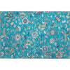 Piper Looms Mayfield Floral AMF1006 Teal Machine Washable Area Rug Scatter Main Image