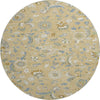 Piper Looms Mayfield Floral AMF1006 Wheat Machine Washable Area Rug Round Main Image