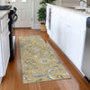 Piper Looms Mayfield Floral AMF1006 Wheat Machine Washable Area Rug Runner Lifestyle Image Feature