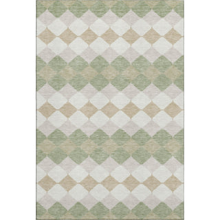 Piper Looms Mayfield Geometric AMF1007 Aloe Machine Washable Area Rug main image