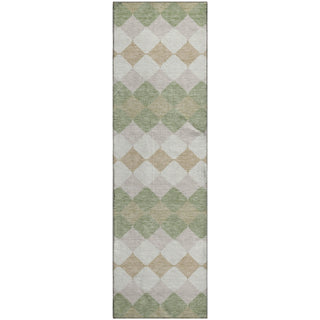 Piper Looms Mayfield Geometric AMF1007 Aloe Machine Washable Area Rug Runner Main Image