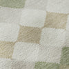 Piper Looms Mayfield Geometric AMF1007 Aloe Machine Washable Area Rug Swatch Image