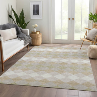 Piper Looms Mayfield Geometric AMF1007 Beige Machine Washable Area Rug Lifestyle Image Feature