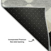 Piper Looms Mayfield Geometric AMF1007 Black Machine Washable Area Rug Backing Image