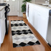Piper Looms Mayfield Geometric AMF1007 Black Machine Washable Area Rug Runner Lifestyle Image Feature