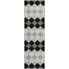 Piper Looms Mayfield Geometric AMF1007 Black Machine Washable Area Rug Runner Main Image