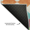 Piper Looms Mayfield Geometric AMF1007 Blush Machine Washable Area Rug Backing Image