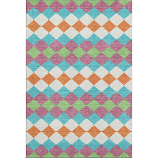 Piper Looms Mayfield Geometric AMF1007 Blush Machine Washable Area Rug main image