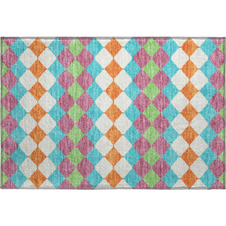 Piper Looms Mayfield Geometric AMF1007 Blush Machine Washable Area Rug Scatter Main Image